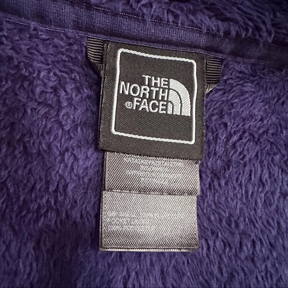 North Face Fleece Jacket Women’s S Purple Osito Soft bluish/purple Sherpa Logo - Picture 7 of 15